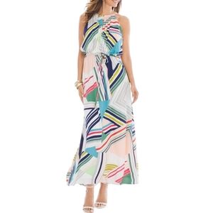 Chico's Petite Multi Geo Print Maxi dress